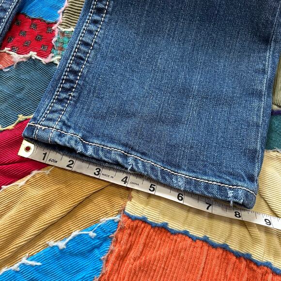 Y2K Miss Me Embedded Acid Washed Bootcut Blue Jeans 29W - Picture 7 of 7